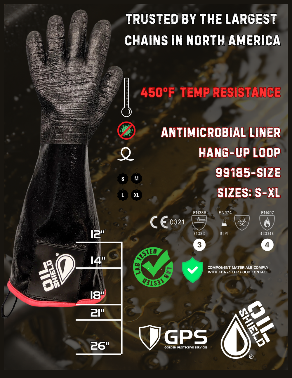 Oil Shield® Neoprene Gloves: Built for Professional Kitchen Fryers, Gr ...