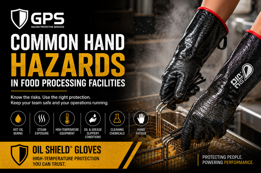 Common Hand Hazards in Food Processing Facilities—and How Oil Shield® Gloves Help Protect Workers