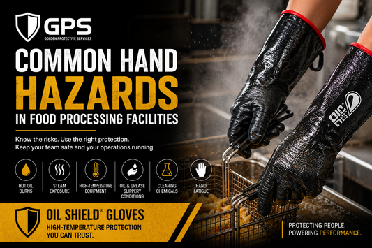 Common Hand Hazards in Food Processing Facilities—and How Oil Shield® Gloves Help Protect Workers
