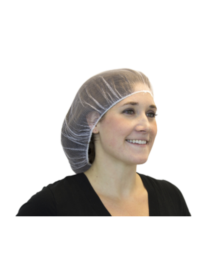 Nylon 21" White Hairnet
