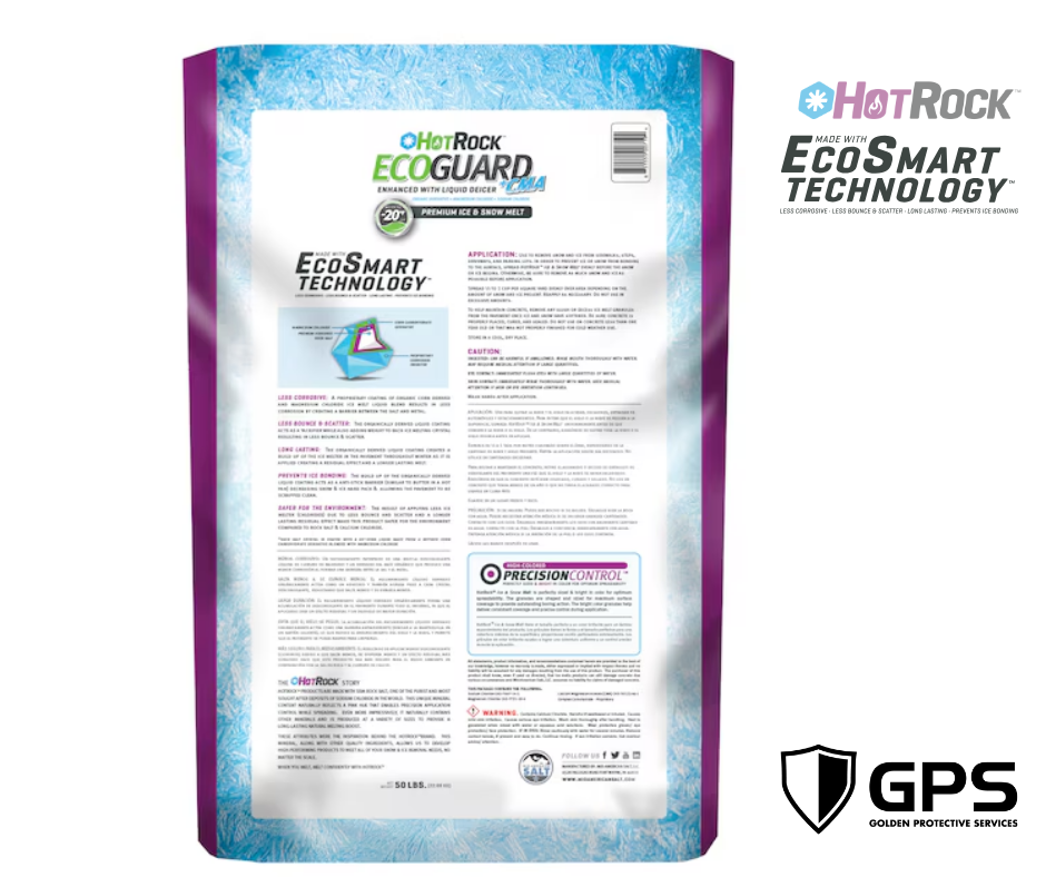HotRock™ EcoGuard Sodium Chloride & Magnesium Chloride Ice Melt – 50 lb Bag
