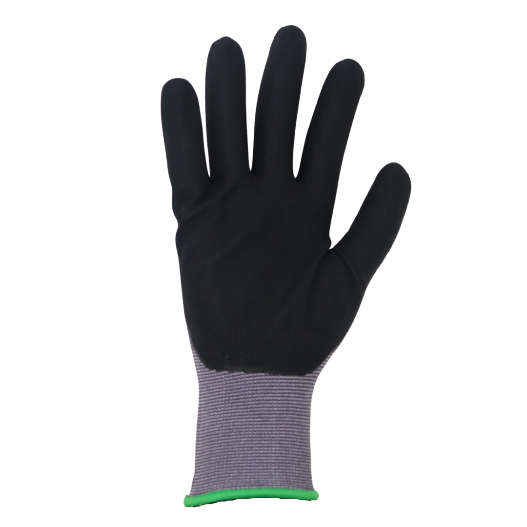 Red Steer Palm Coated Work Glove, Gray/Black, Sizes M-XL