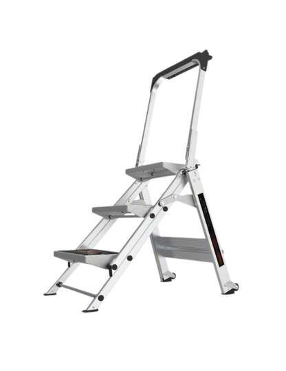 3 Step Shield® Safety Step Ladder with Safety Bar