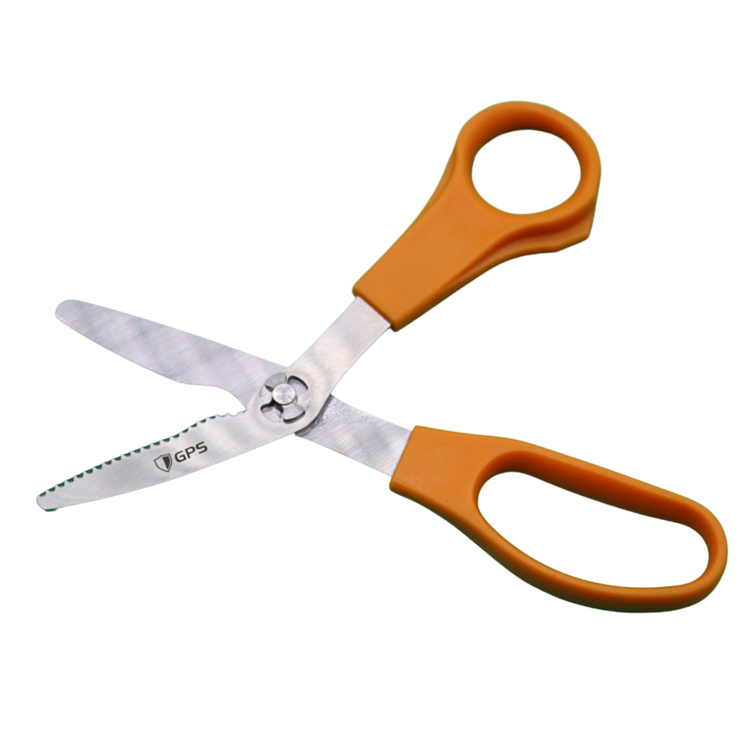 Take-Apart Safety Shears Orange Handle 7"