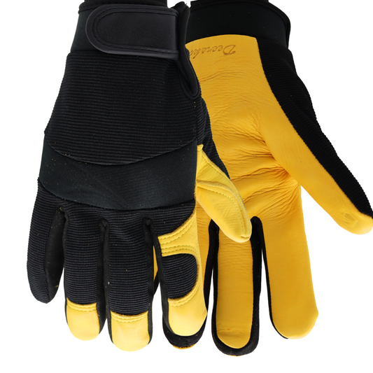 Heatsaver® 5521 Deerskin Mechanic Gloves – Thermal Lined, Velcro Wrist (M–XXL)