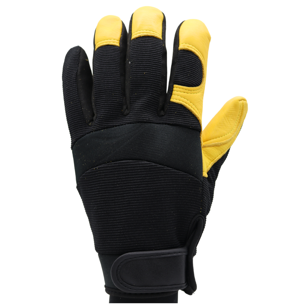 Heatsaver® 5521 Deerskin Mechanic Gloves – Thermal Lined, Velcro Wrist (M–XXL)