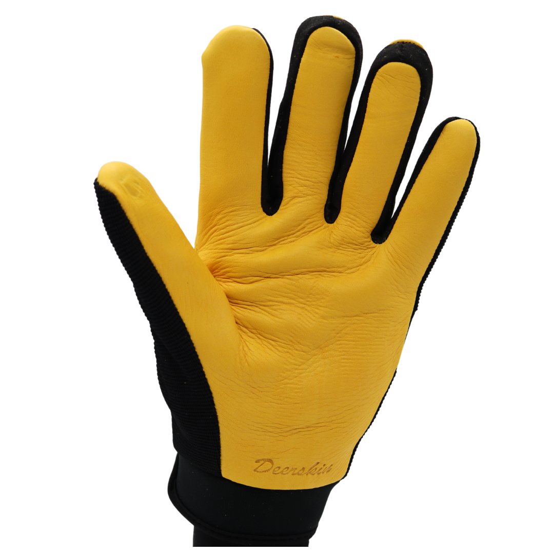 Heatsaver® 5521 Deerskin Mechanic Gloves – Thermal Lined, Velcro Wrist (M–XXL)
