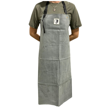 Oil Shield® Hycar, Black Nitrile Rubber Apron Mid-Weight 42", Food Service Safety