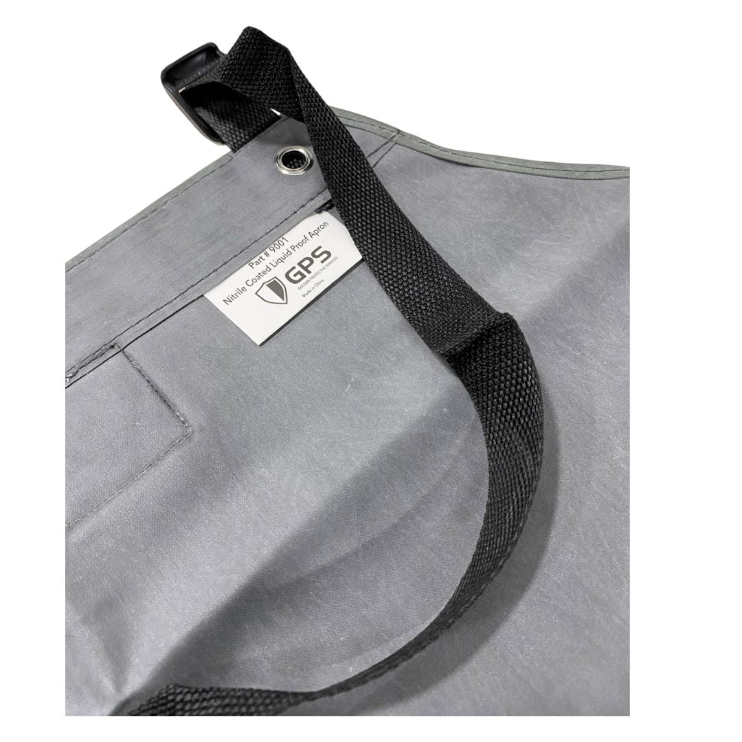 Oil Shield® Hycar, Black Nitrile Rubber Apron Mid-Weight 42", Food Service Safety