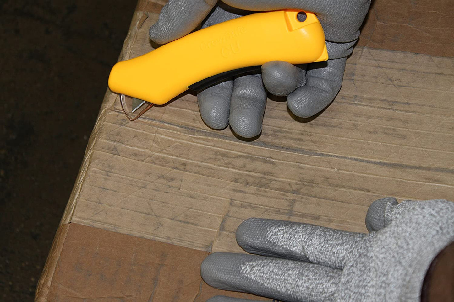 Disposable CU Safety Box Cutter, 6/pack, Yellow