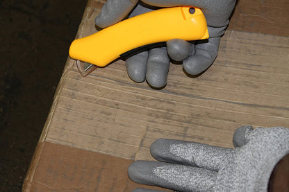 Disposable CU Safety Box Cutter, 6/pack, Yellow