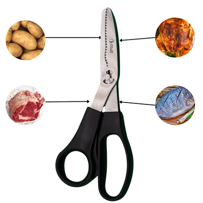 Take-Apart Safety Shears 7", Black Handle