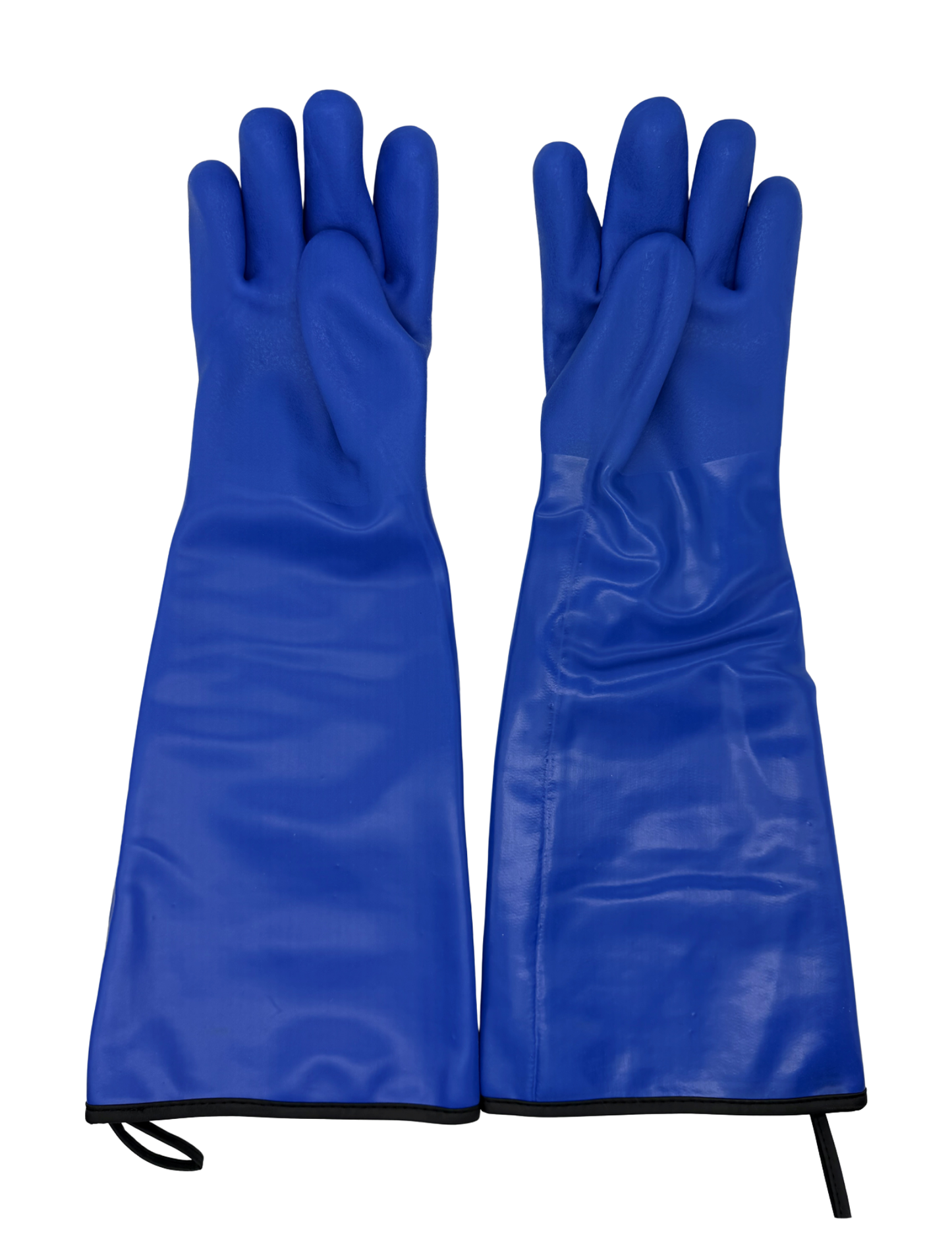 Oil Shield® 99215B 21" BLUE PVC-Coated Heat Resistant Gloves with Antimicrobial Liner