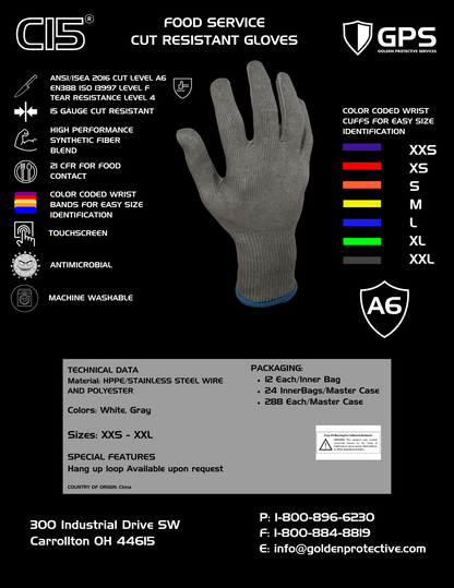 C15 CUT RESISTANT GLOVE - COMING SOON!  SEPTEMBER 2025