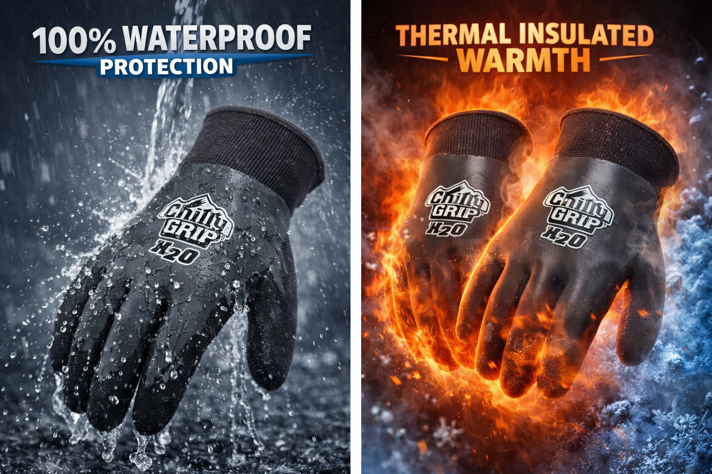 Chilly Grip® A326 H2O Waterproof Gloves | Cold Weather Work Gloves