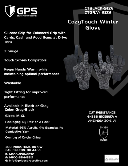 CozyTouch Winter Touchscreen Gloves