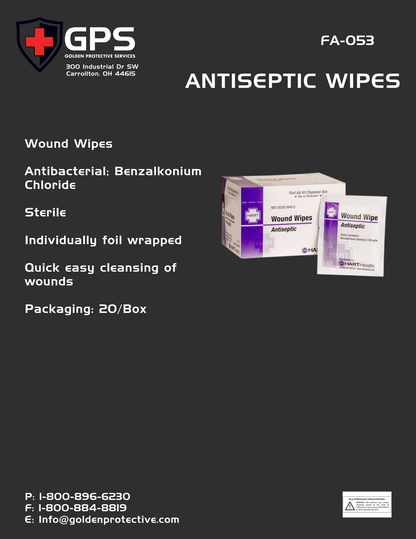 Antiseptic Wipes, Wound Wipes