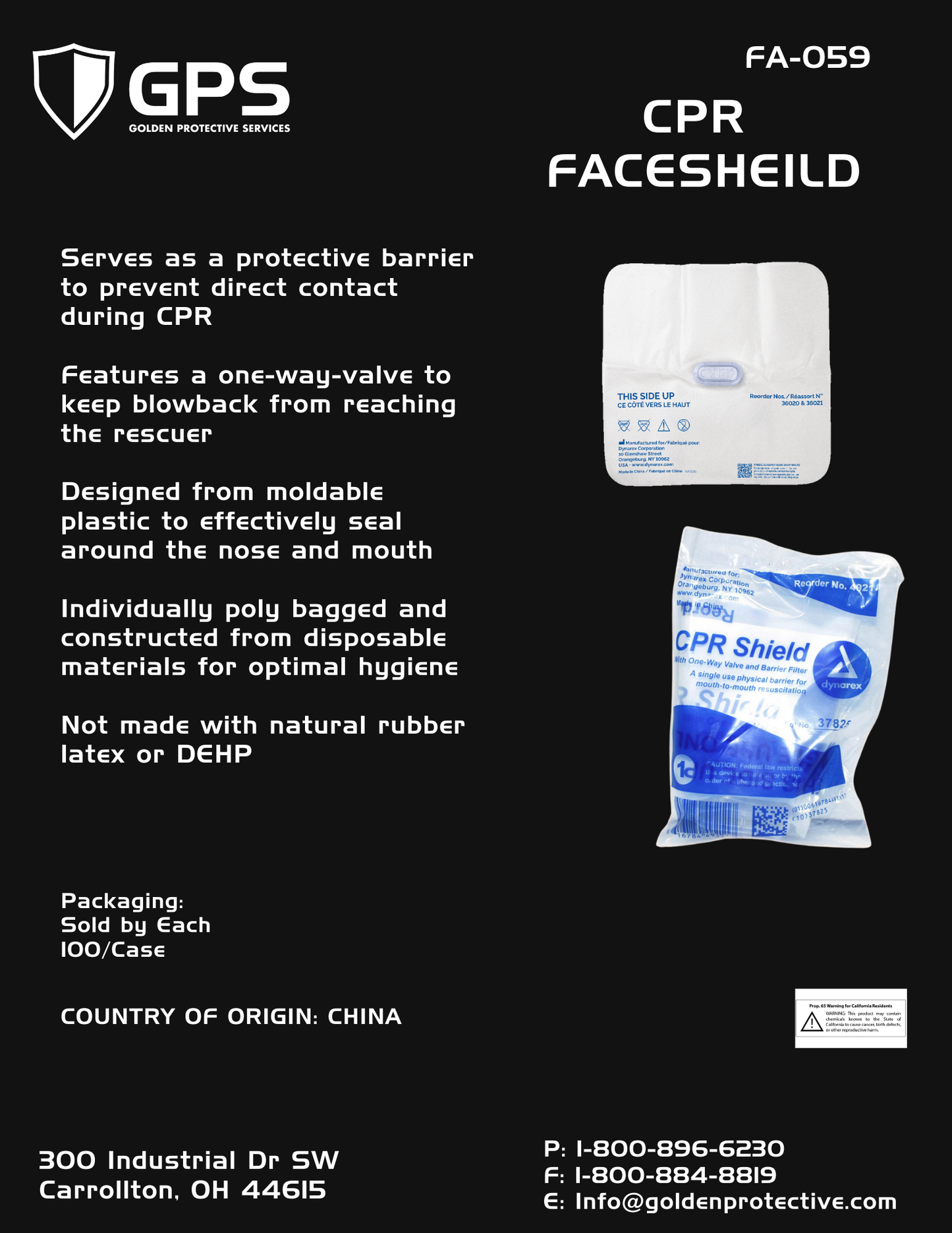 CPR Face Shield