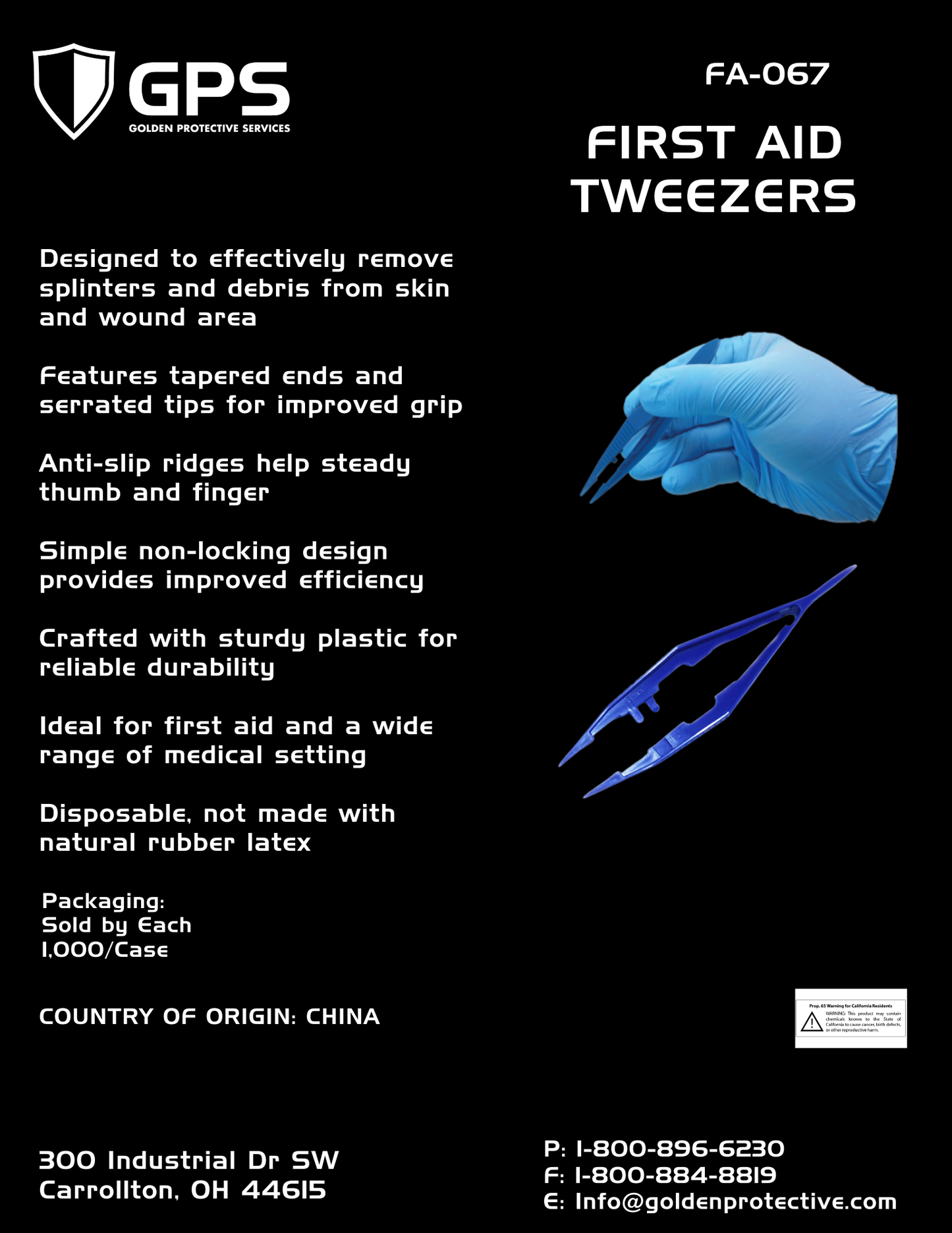 First Aid Tweezers