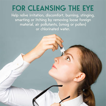 First Aid Eyewash, Eye Cleansing Eyewash, Meets ANSI Standard, 1/2 oz. Vials