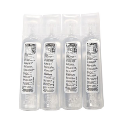 First Aid Eyewash, Eye Cleansing Eyewash, Meets ANSI Standard, 1/2 oz. Vials