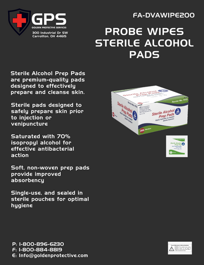 Probe Wipes, Sterile Alcohol Prep Pad