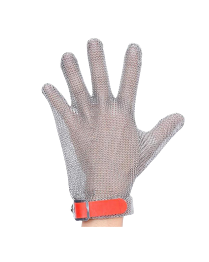 M5301 Stainless Steel Mesh Glove with Silicone Strap | Cut Resistant Safety Glove