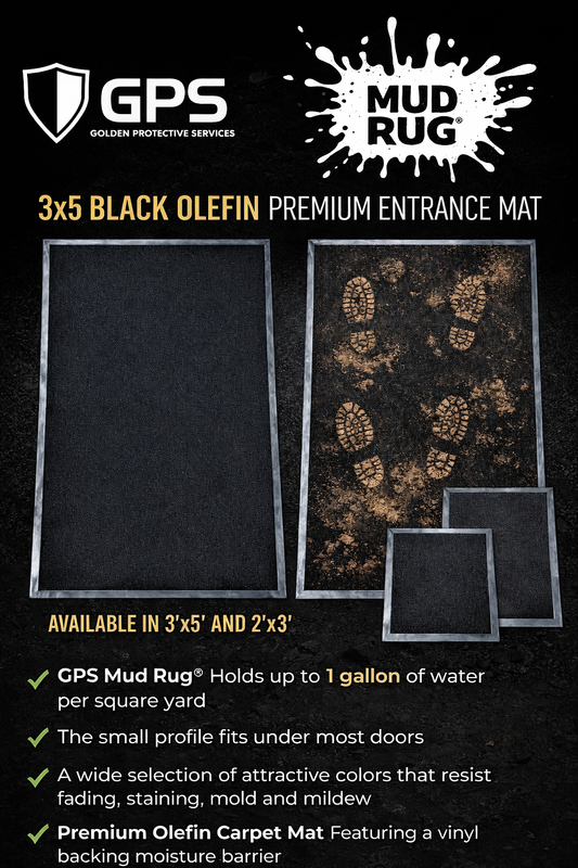 3"x5" GPS Mud Rug® - Black