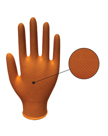 The Orange Diesel®, Powder Free Nitrile Disposable Gloves, 6 Mil