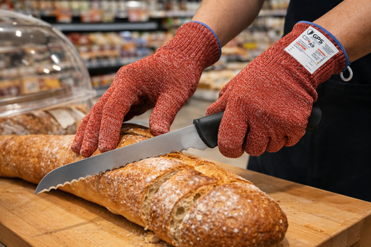 C9+ 10 Gauge Red Cut Resistant Gloves