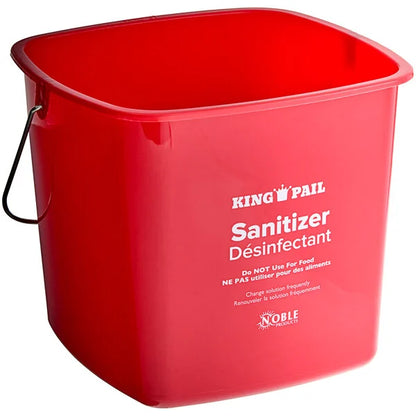 Sanitation Bucket Red 6 Qt
