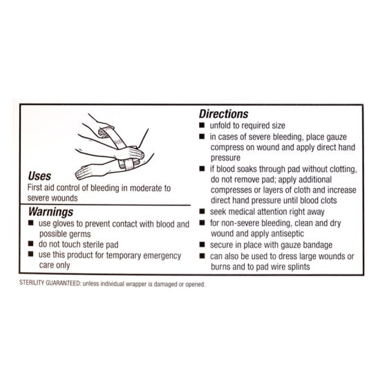 Sterile Gauze Compress, 36" x 36"- 2/Box