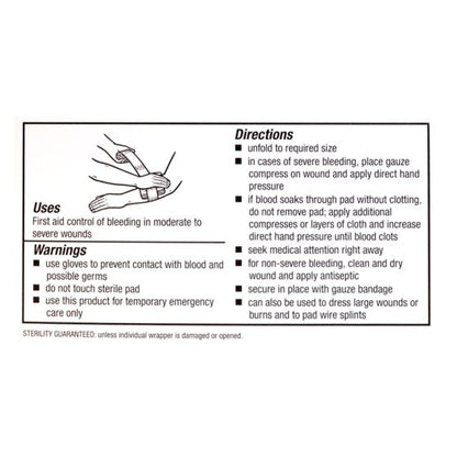 Sterile Gauze Compress, 36" x 36"- 2/Box