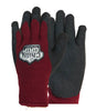 Red Steer Chilly Grip A311BG Women's Heavyweight Thermal-Lined Foam Latex Gloves, Maroon/Black