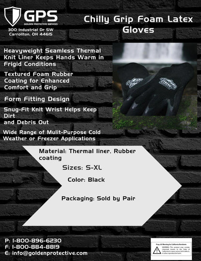 TA314 Chilly Grip® Thermal Gloves – Cold Weather & Freezer Work Grip Gloves