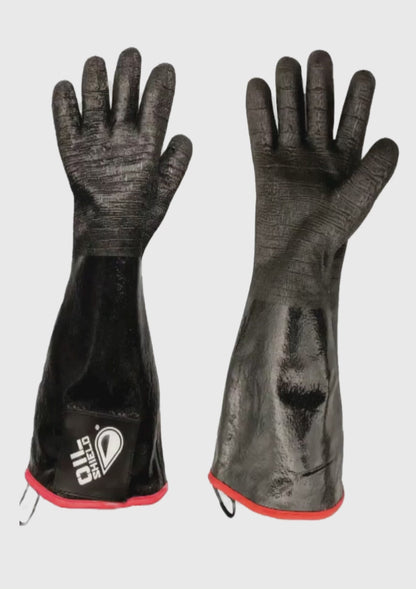 Oil Shield®, 18" High Temp Insulated Neoprene Gloves - Men's Sizes S-XL