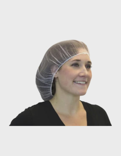 Nylon 21" White Hairnet