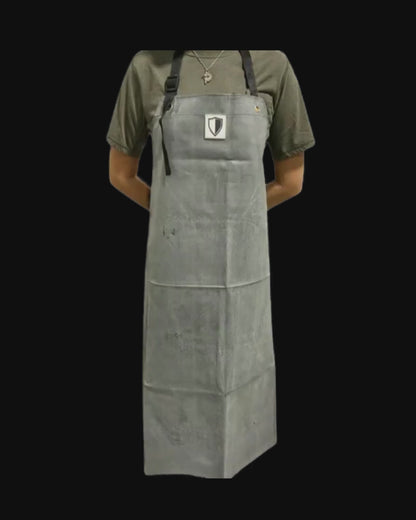 Oil Shield® Hycar, Black Nitrile Rubber Apron Mid-Weight 42", Food Service Safety