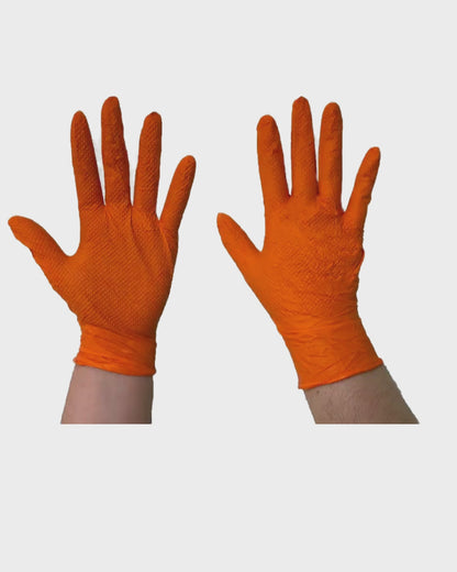 The Orange Diesel®, Powder Free Nitrile Disposable Gloves, 6 Mil