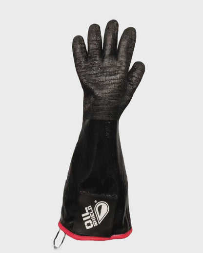 Oil Shield®, 18" High Temp Insulated Neoprene Gloves - Men's Sizes S-XL