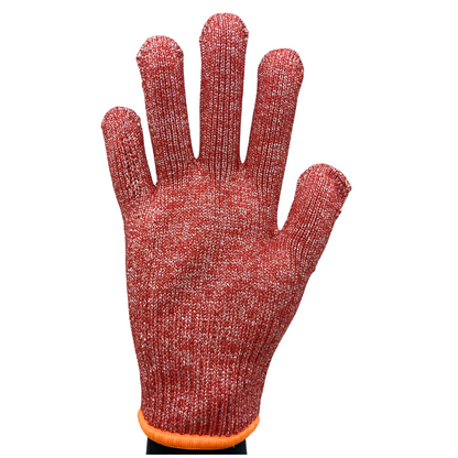 C9 Cut Resistant 10 Gauge Red Glove, Antimicrobial