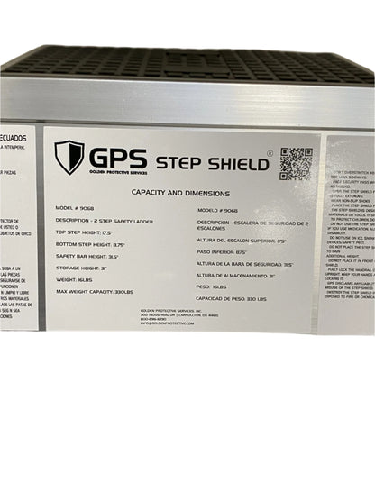 Step Shield Heavy Duty 2 Step Safety Ladder