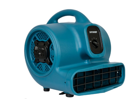 08BLOW - XPOWER X-400A 1/4 HP Industrial Air Mover – 1600 CFM, 3-Speed, Stackable Drying Fan
