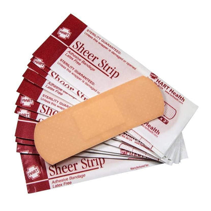 Plastic Strip Bandage 3/4"x 3" Brown, 100/box - GPSFoodService