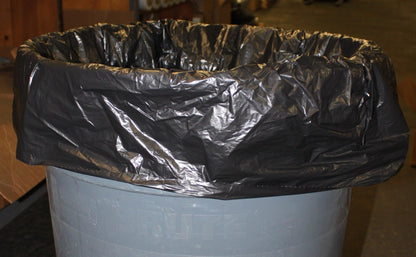 55 Gallon Trash Bags, Black, 22" x 16" x 58", 100 Per Case - GPSFoodService