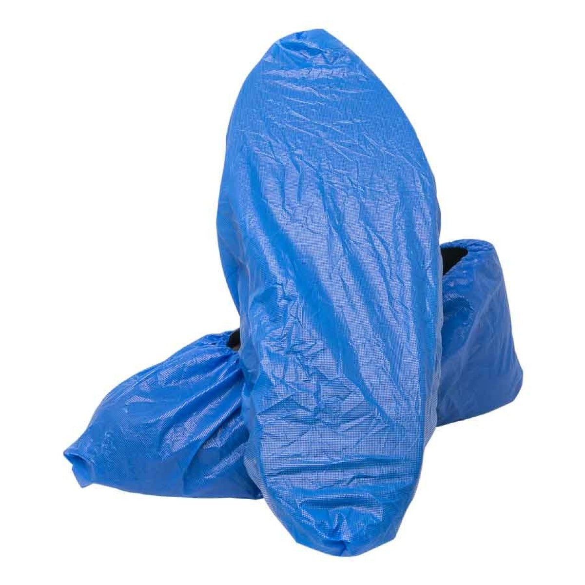 Disposable Shoe Cover, Blue, Elastic Top, 16"