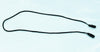 Black Safety Glass Cord, Round and Thin Loops