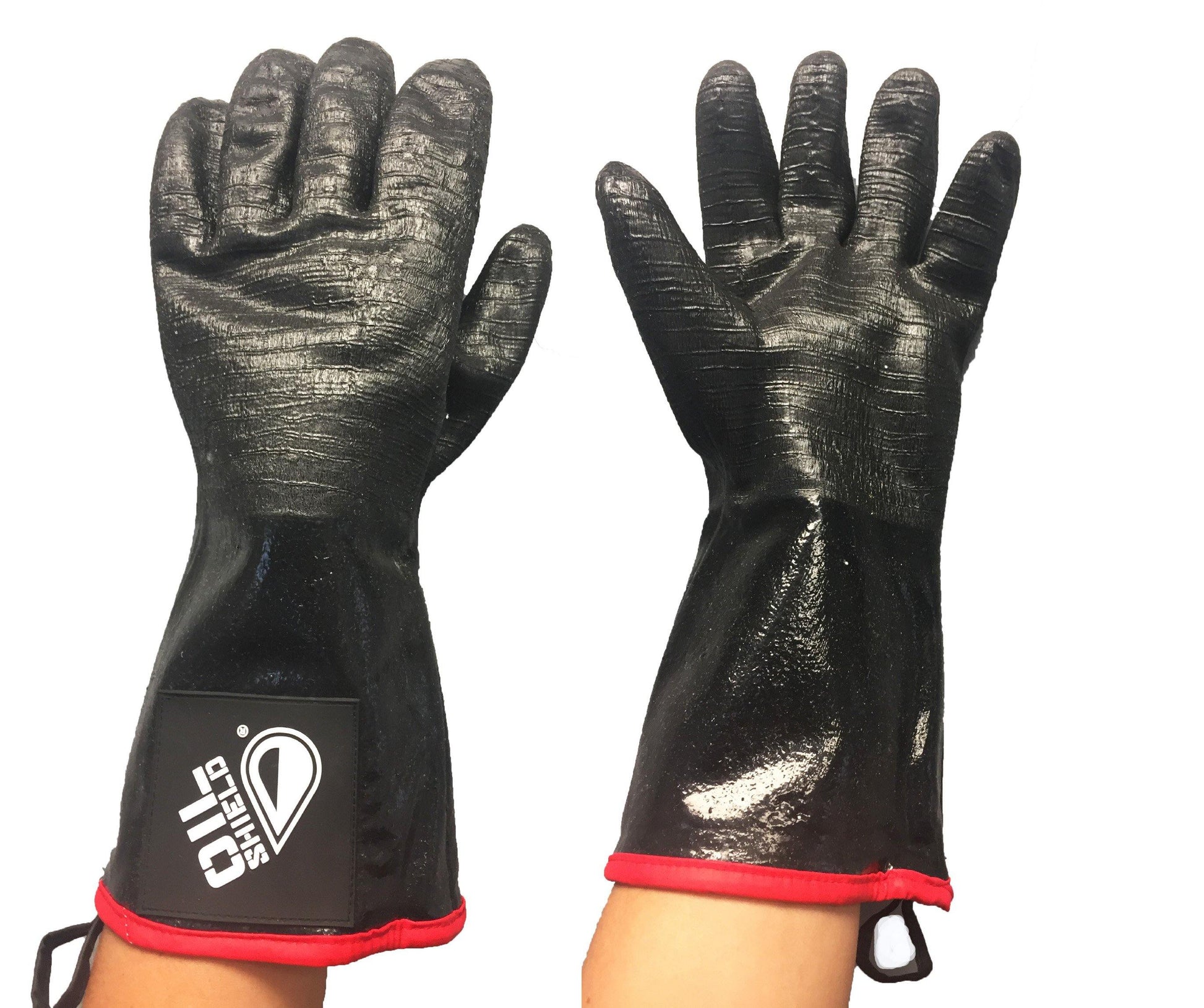 Oil Shield®, 14" High Temp Neoprene Insulated Gloves, Men's Size L - GPSFoodService