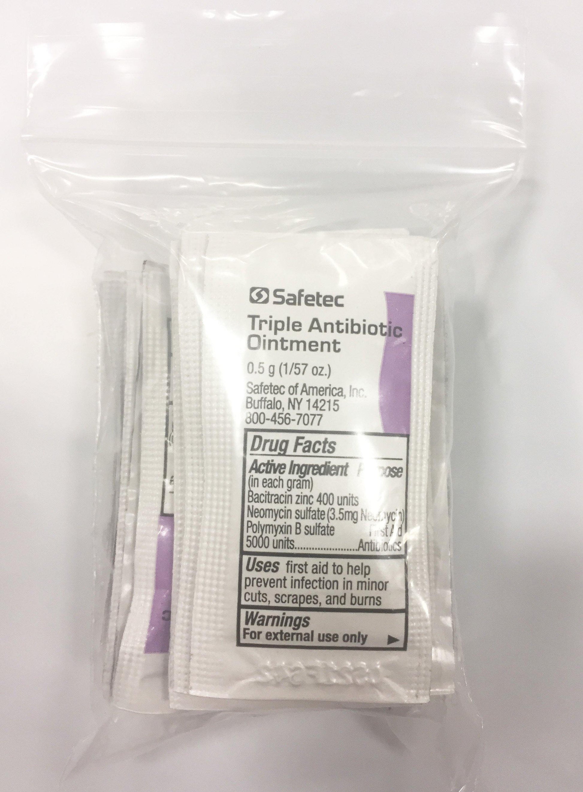 Triple Antibiotic Ointment, 0.5 Gram Packets - 25/Bag - GPSFoodService