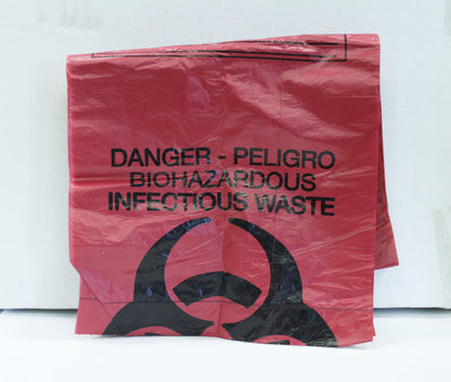 Biohazard Bags - Red - 2/Unit - GPSFoodService